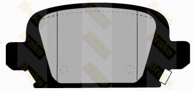 BRAKE ENGINEERING pa1416 -  Комплект тормозных колодок, дисковый тормоз